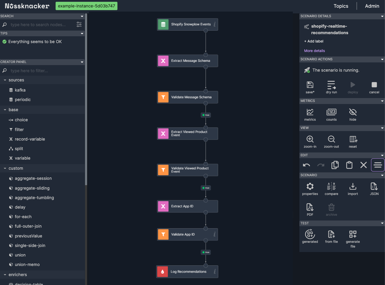 Nussknacker scenario - App ID validation