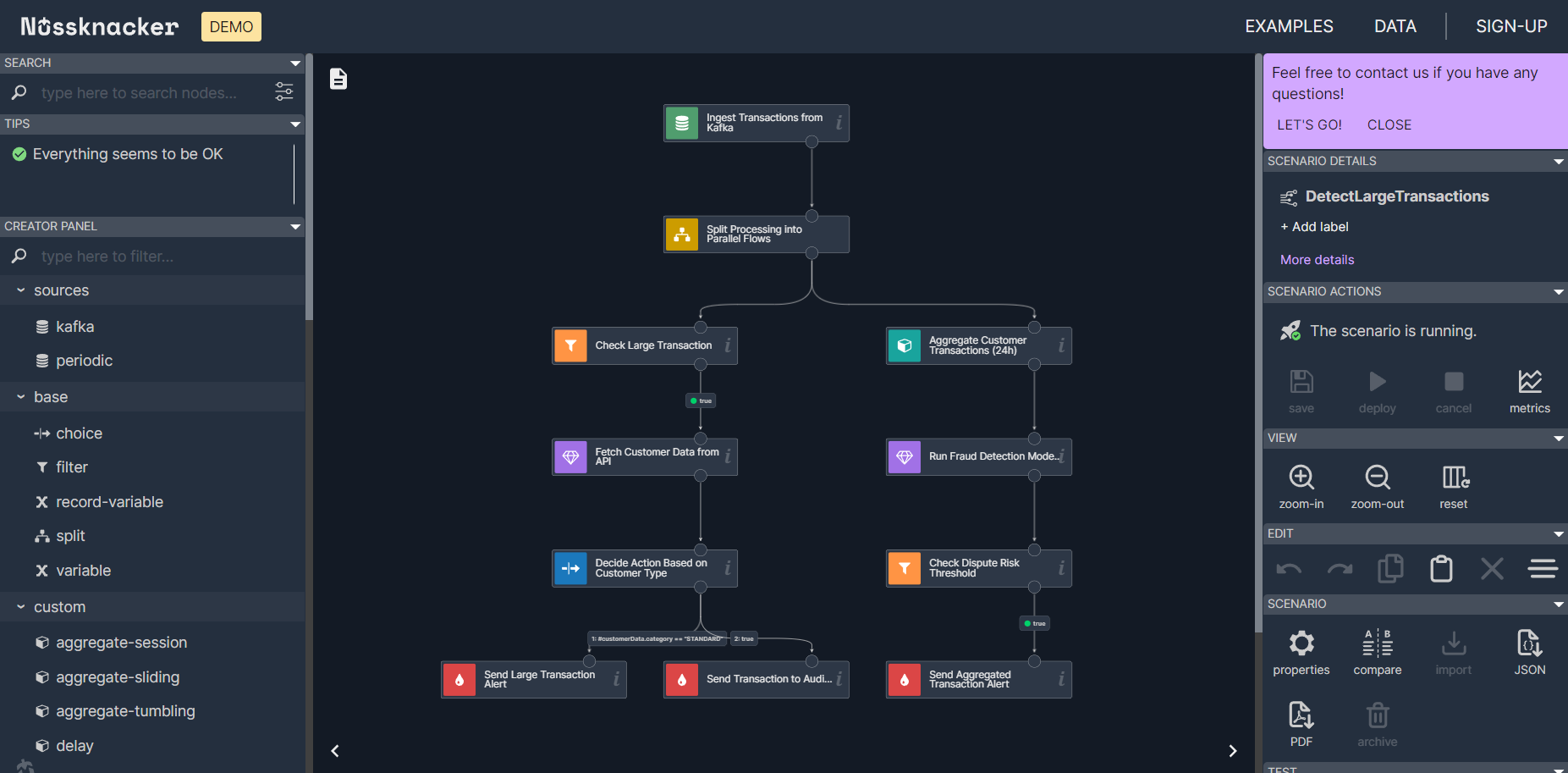 fraud detection solution with ML inference