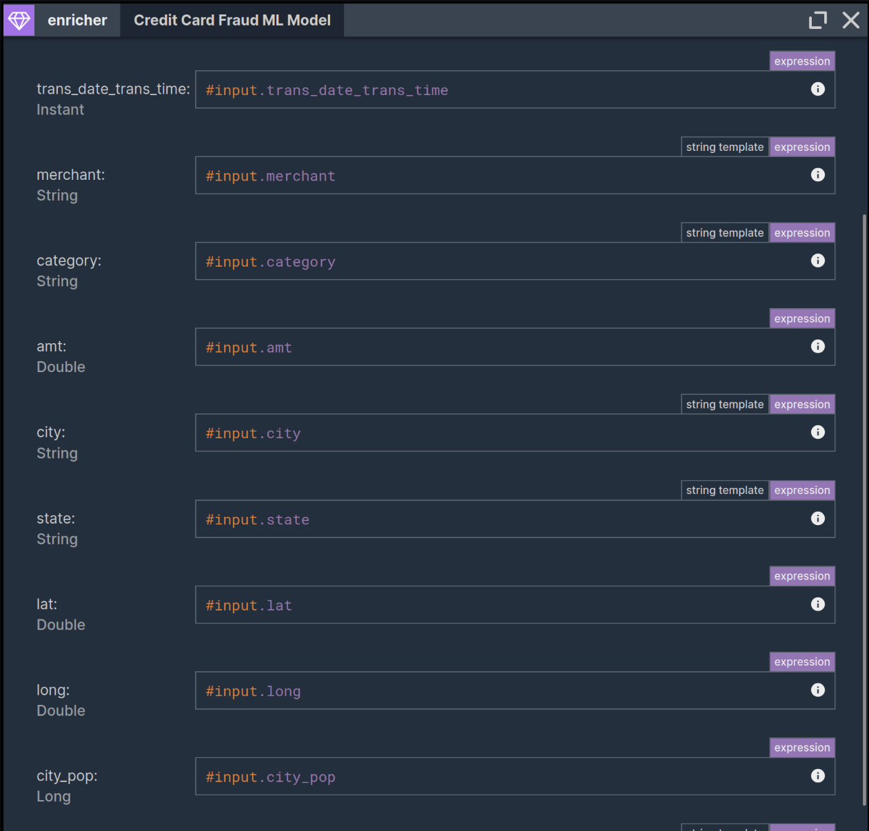credit card fraud detection demo scenario 
